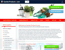 Tablet Screenshot of gardenproducts1.com